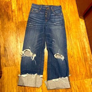 NWOT Ariat ultra high rise tomboy wide leg